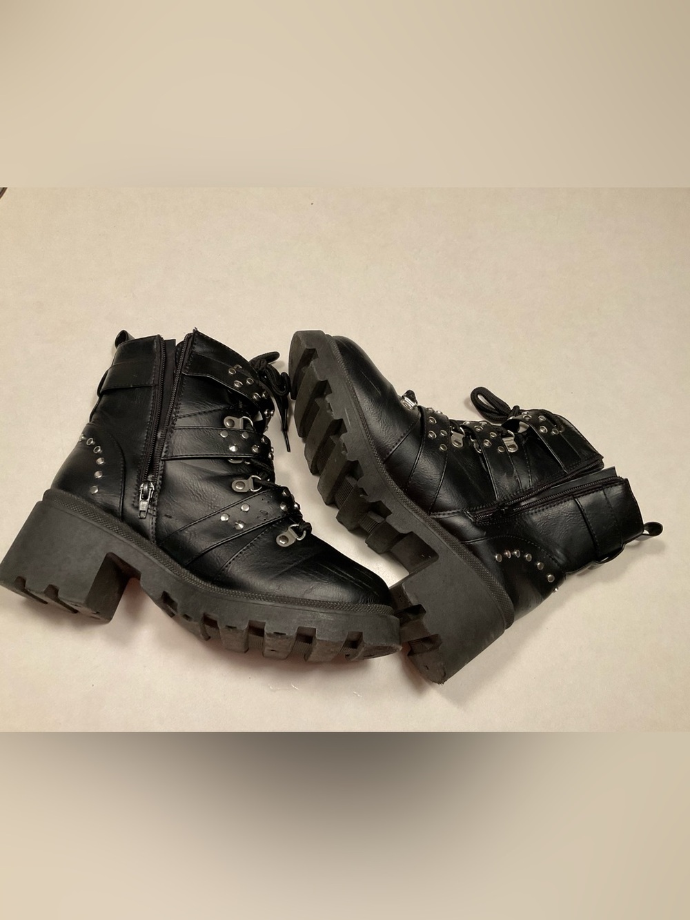 Sugar Flair Biker Boots NWOT